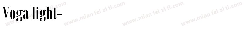 Voga light字体转换
